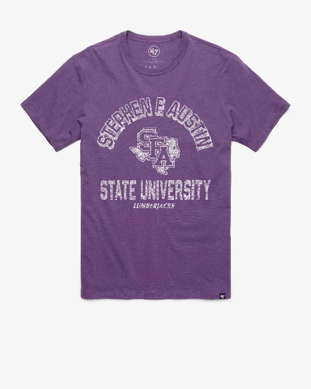 Men's short-sleeve preppy polo top-STEPHEN F. AUSTIN STATE LUMBERJACKS RETROGRADE '47 FRANKLIN TEE