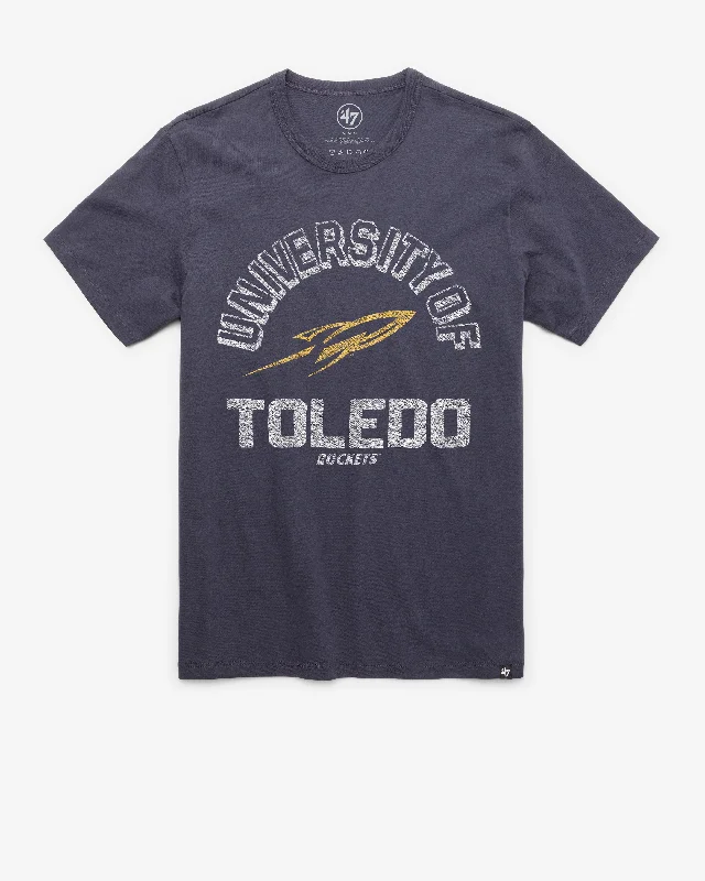 Men's short-sleeve pink summer tee-TOLEDO ROCKETS RETROGRADE '47 FRANKLIN TEE