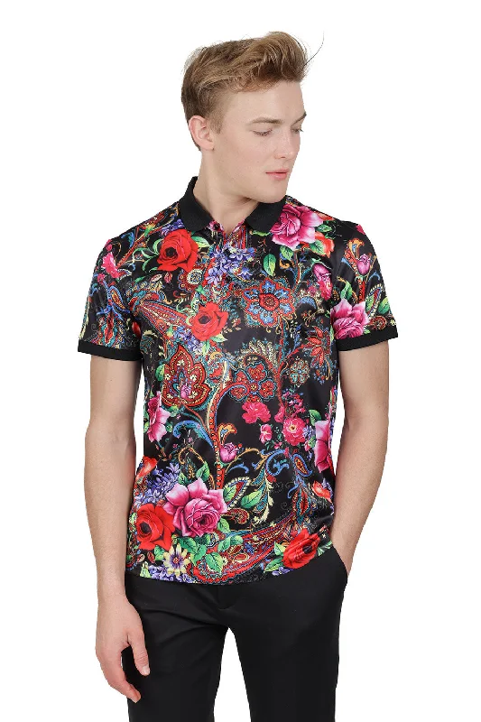 Men's short-sleeve urban tee-ARCHIE PAISLEY Polo Shirt