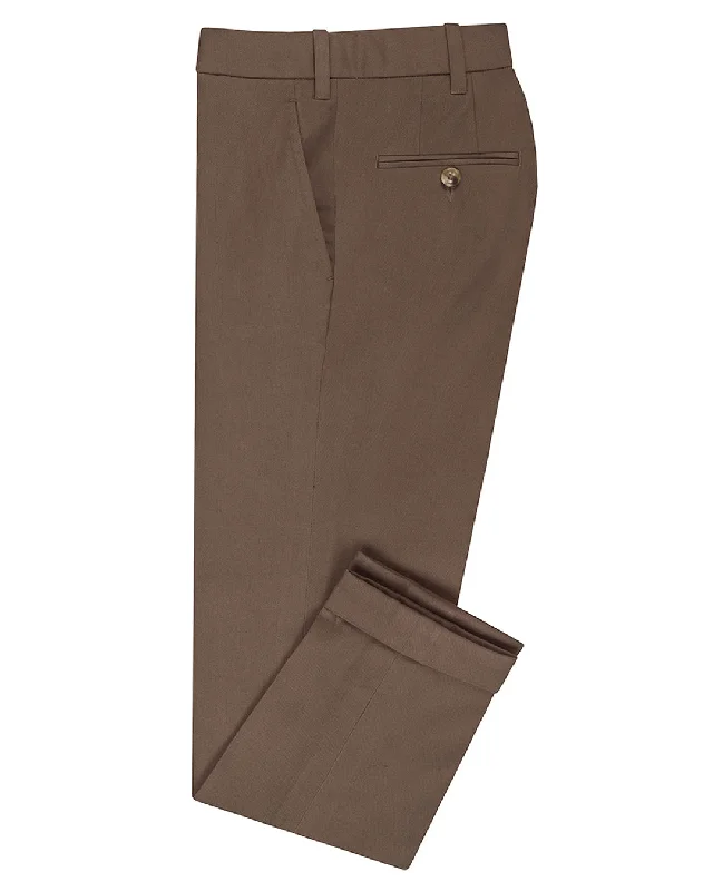 men's relaxed navy corduroy pants-Arihant Pecan Brown-Chino