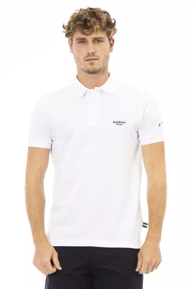 Men's short-sleeve workout shirt-Baldinini Trend  Cotton Polo Men's Shirt