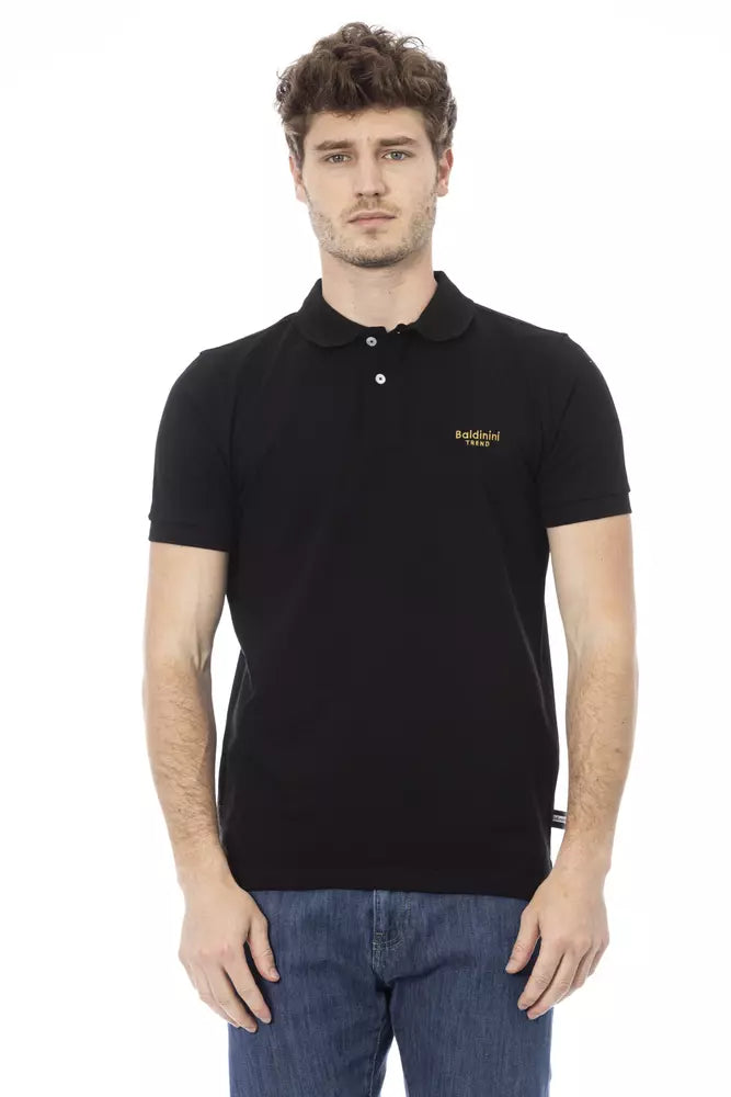 Men's short-sleeve bamboo breathable tee-Baldinini Trend  Cotton Polo Men's Shirt