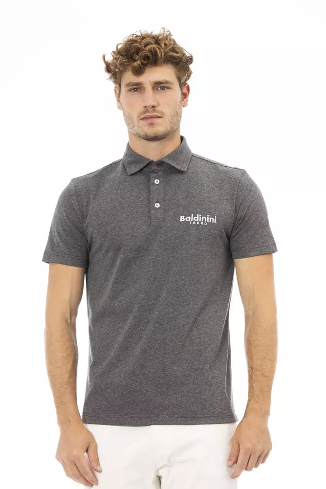 Men's short-sleeve relaxed fit tee-Baldinini Trend  Cotton Polo Men's Shirt