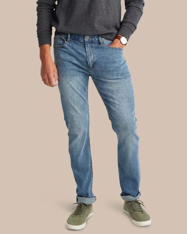 men's stretch slim waterproof pants-Charleston Denim Jeans - Medium Wash