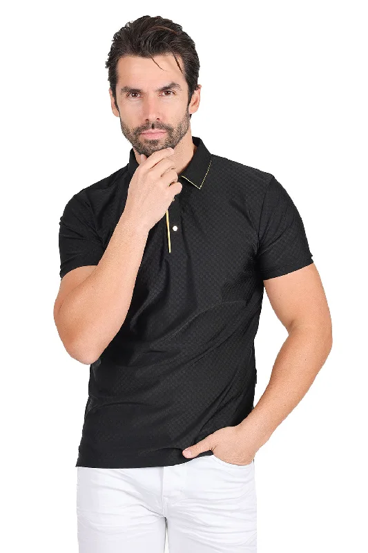 Men's short-sleeve linen shirt-Classy Gentlemen Polo Shirt