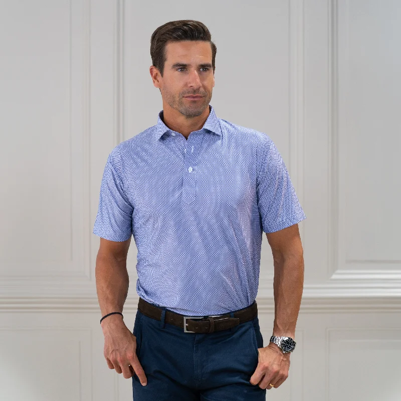 Men's short-sleeve lightweight top-Featherweight Flex Polo Congressional Navy