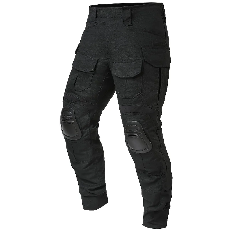 men's casual white linen pants-G3 Pro Combat Pants with Knee Pads Rip-Stop Tactical Pants