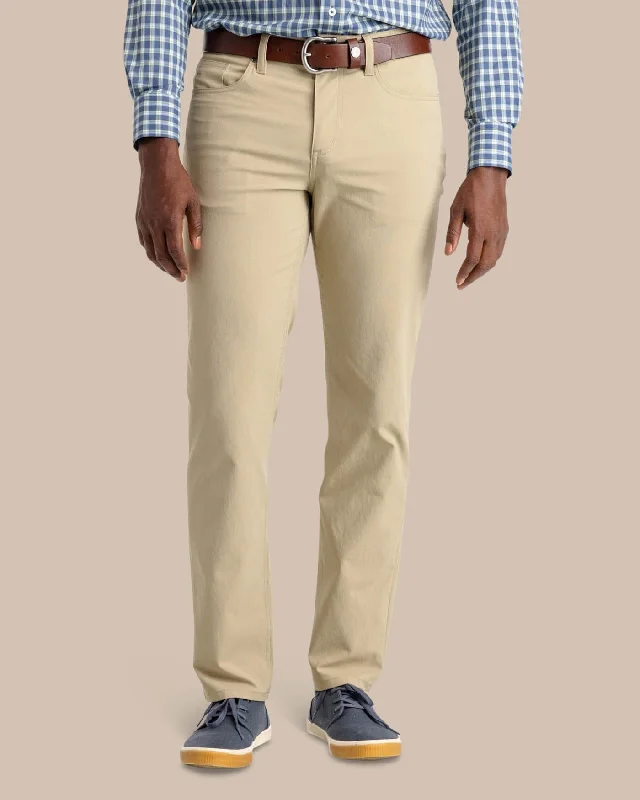 men's stretch white khaki pants-Intercoastal Performance Pant - Sandstone Khaki