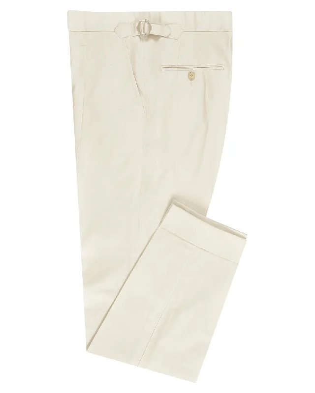 men's relaxed blue khaki pants-Ivory Chino