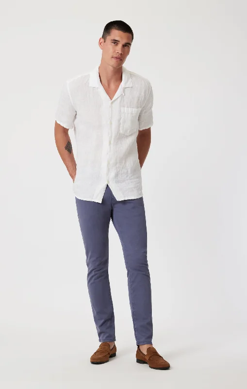 men's stretch gray khaki pants-JAKE SLIM LEG IN INDIGO TWILL