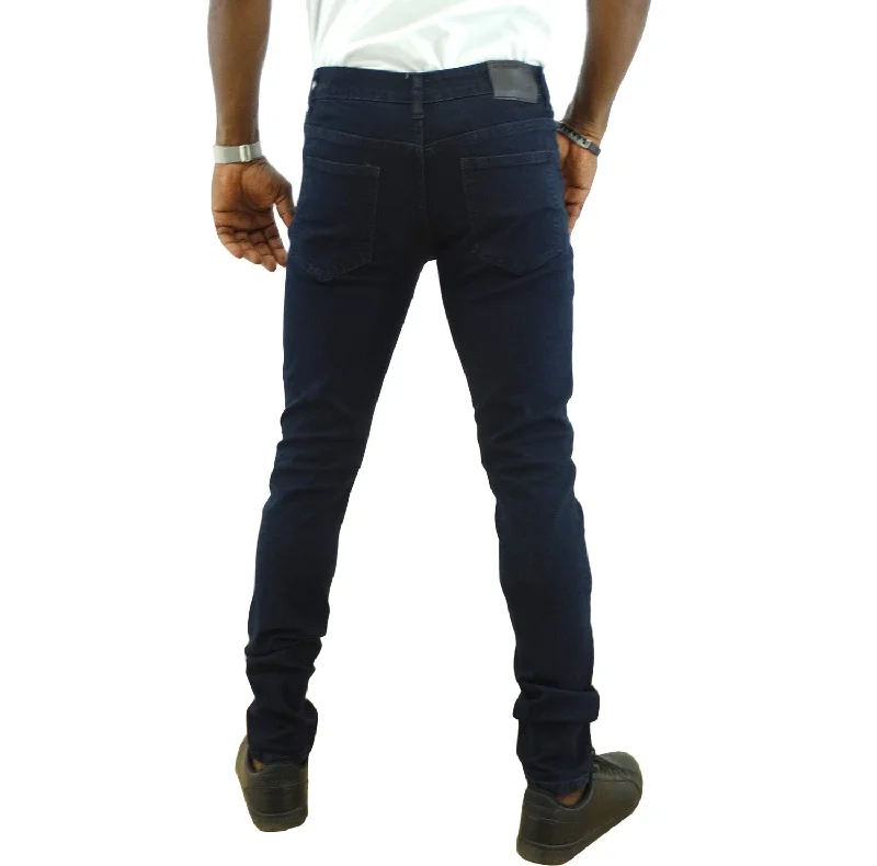 men's tailored slim khaki pants-JBI2449D, Rock Revolution Men Jeans Sz. 30-40-D/Blue