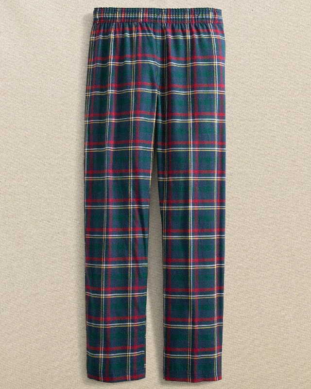 men's casual gray waterproof pants-Kids Holiday Tartan Lounge Pant