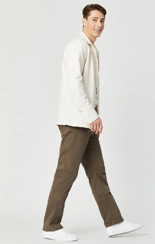 men's stretch white jogger pants-MATT RELAXED STRAIGHT LEG IN MOREL SATEEN TWILL