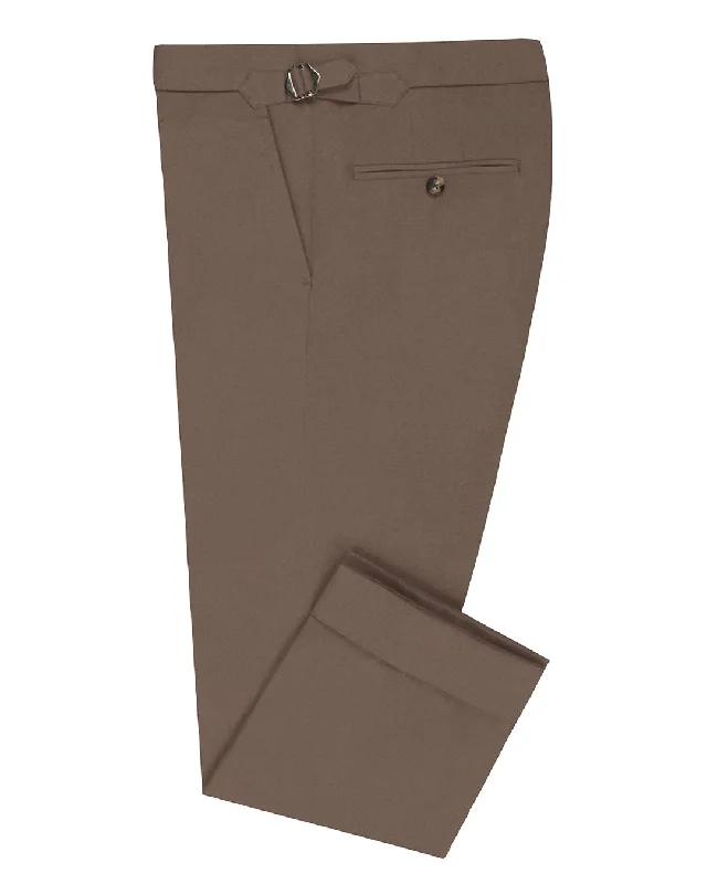 men's casual white chino pants-Modrone: Fox brown Moleskin