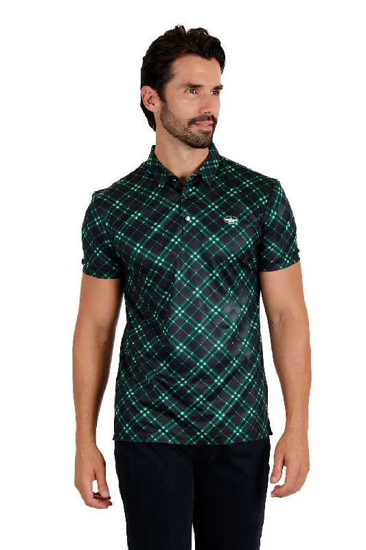 Men's short-sleeve silk luxury top-Narrate Style Polo Shirt