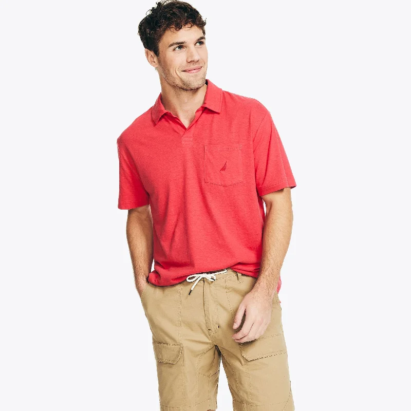 Men's short-sleeve modern fit shirt-Nautica Mens Sustainably Crafted Classic Fit Polo