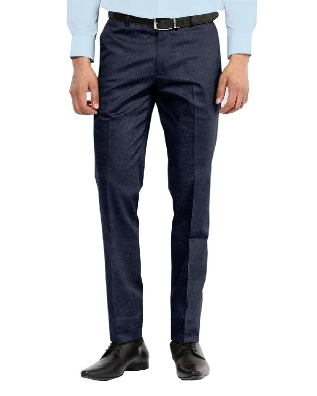 men's tailored white corduroy pants-Navy Soft Twill Chino