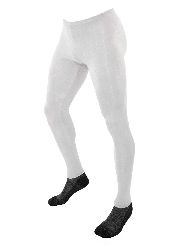 men's casual slim dress pants-ProWikMax™  Thermal Performance Pant/Tights White