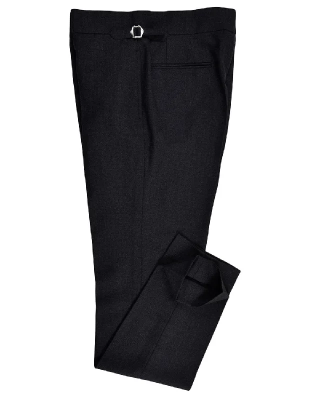 men's tailored navy jogger pants-Reda: Charcoal Grey Birdseye