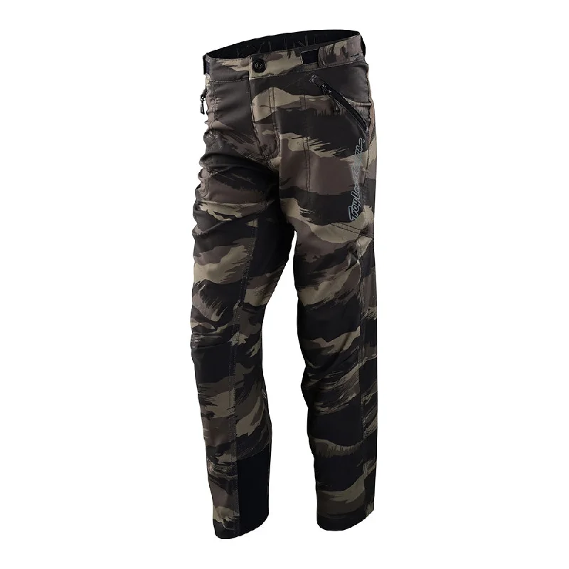 men's relaxed navy denim pants-Youth Skyline Pant Brushed Camo Military