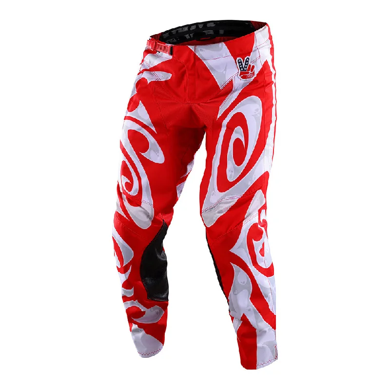 men's tailored white khaki pants-GP Pro Pant Hazy Friday Red / White