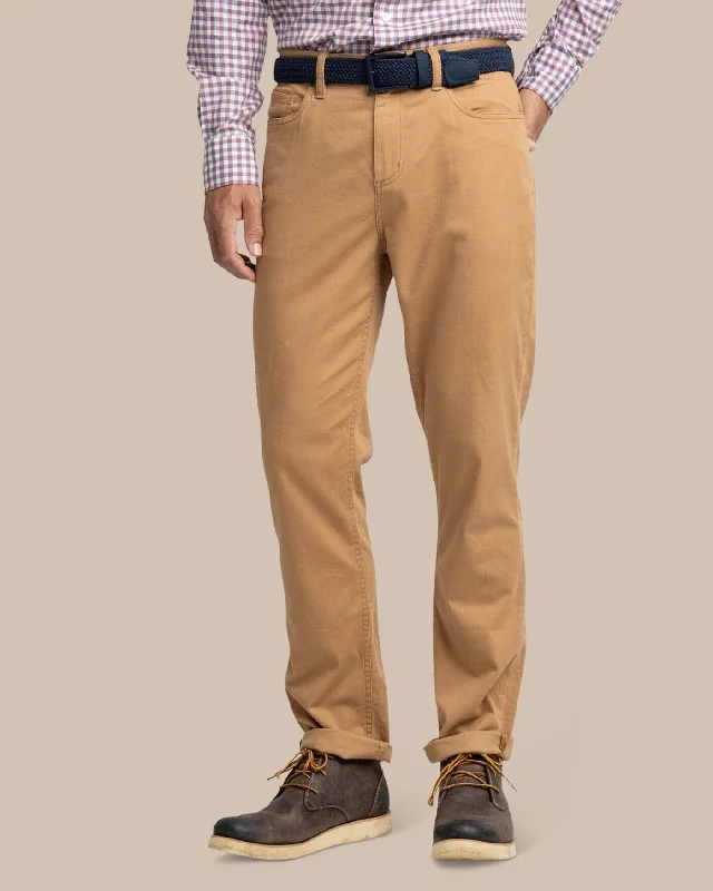 men's tailored slim athletic pants-Sullivan Five Pocket Pant - Hazelnut Khaki