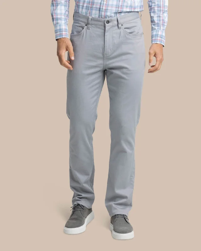 men's casual white linen pants-Sullivan Five Pocket Pant - Ultimate Grey