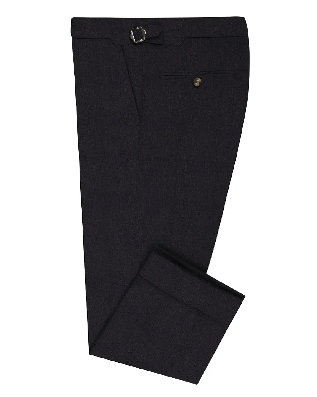 men's relaxed blue denim pants-VBC: Charcoal Tropical Wool