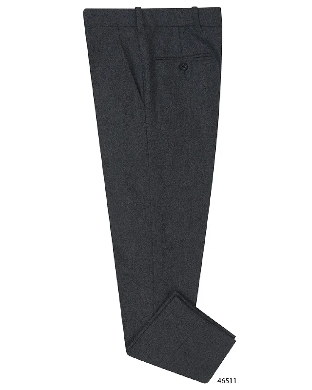 men's stretch slim waterproof pants-VBC Dark Grey Flannel Dress Pant