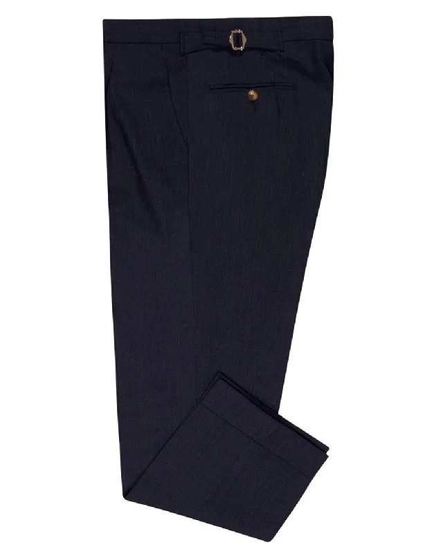 men's tailored gray dress pants-VBC: Indigo Wool-Linen