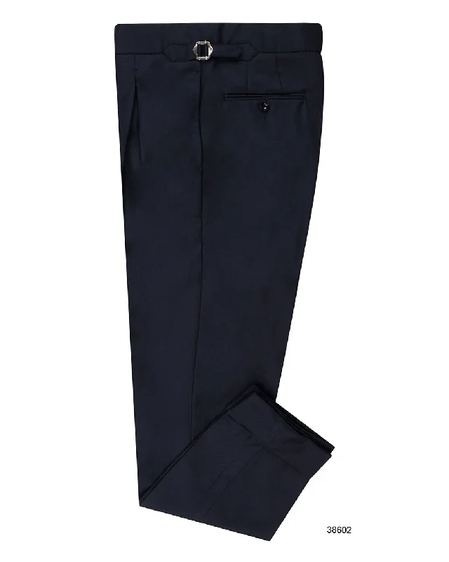 men's tailored gray chino pants-VBC: Dark Navy Covert Wool