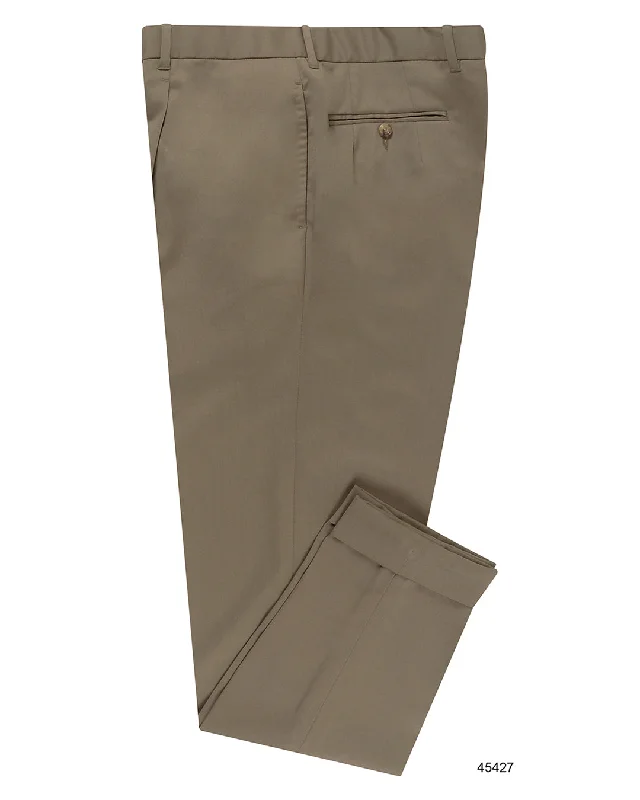 men's stretch gray denim pants-VBC: Sand Wool Twill