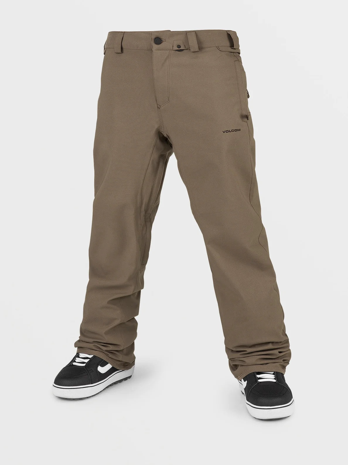 men's stretch navy khaki pants-Volcom Men's Freakin Snow Chino Snow Pants 2024